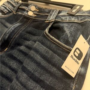 NWT - Buckle KanCan Signature by Buckle - ultra high Dark Blue Ankle Jeans 31R